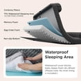 thumbnail image 4 of Orthopedic Dog Beds for Extra Large Dogs, Waterproof Memory Foam XL Pet Bed with Sides, Non-Slip and Egg-Crate Foam Big Dog Couch Sofa with Washable Corduroy Cover, Blue, 4 of 7