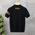 thumbnail image 4 of JAJAHO Men's Button Up Shirts Short Sleeve Collared Summer Striped Regular Fit Beach Shirts Casual Business Wear Cozy Tops, 4 of 4