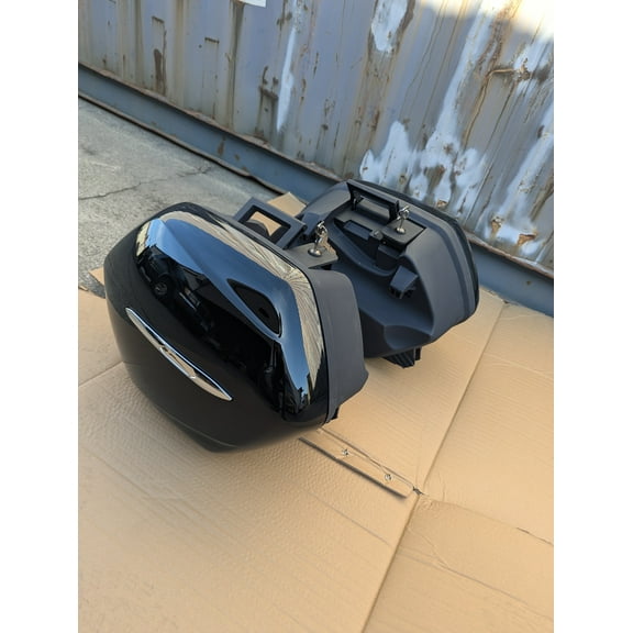 For Yamaha FJR1300 FJR 1300 Saddlebags Left Right Side Cases Trunk Pannier Black