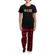 thumbnail image 4 of CafePress - Peace Love Basketball Women's Dark Pajamas - Women's Short Sleeve Print T-Shirt and Pants Dark Cotton Pajama Set, 4 of 7
