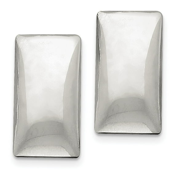 Sterling Silver Non-Pierced Earrings - 9.0 Grams - Measures 29x17mm Wide