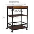 thumbnail image 5 of Linon Austin Metal Kitchen Cart Island, , Black Finish, 5 of 5