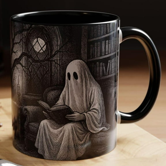 11oz Ghosts Coffee Mug, Halloween Mug, Fall Aesthetic, Halloween Theme, Perfect Gift for Teacher, Fall Decor, Ghost Cup, Gifts for Halloween