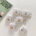 thumbnail image 4 of Bonita funda para auriculares Snoopy Charlie Brown para AirPods 1 2 3 Pro 2021, funda protectora transparente suave de TPU para auriculares inalámbricos Bluetooth, 4 of 5