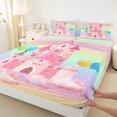 thumbnail image 3 of Homewish Princess Castle 4 Pieces Queen Sheet Sets for Kids Children Teens,Gradient Ombre Ultra Soft Flat Sheet,Starry Sky Queen Fitted Sheet,Ultra Soft Home Decor, 3 of 7