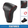 thumbnail image 4 of Car Gear Shifting Knob Cover Automatic Transmission for Honda CR-V 2017-2022 Black Red Stitches, 4 of 7
