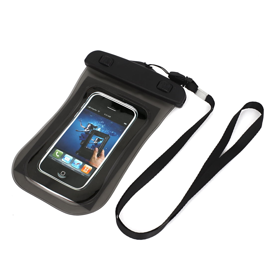 Transparent Waterproof Case Dry Bag Protective Cover Pouch Gray for Cell Phone