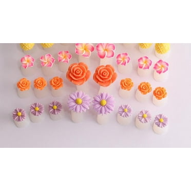 BERTDOMD Daisy Flower Silicone Nail Separator: 24pcs Toe Spacers Pedicure Bunion Relief Toe Separators Gel Toe Spreaders for Nail Art Toe Straightening