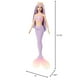 thumbnail image 3 of Barbie Mermaid Doll with Pink & Lilac Fantasy Hair & Headband Accessory, Toy with Shell-Inspired Bodice & Lavender Tail, 3 of 5