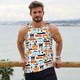 thumbnail image 6 of Fuzoiu Industrial Transportations Print Men's Workout Tank Tops,Sleeveless Gym Shirt Quick Dry,Fitness Bodybuilding T-Shirt,Muscle Athletic Workout Tee-X-Large, 6 of 7