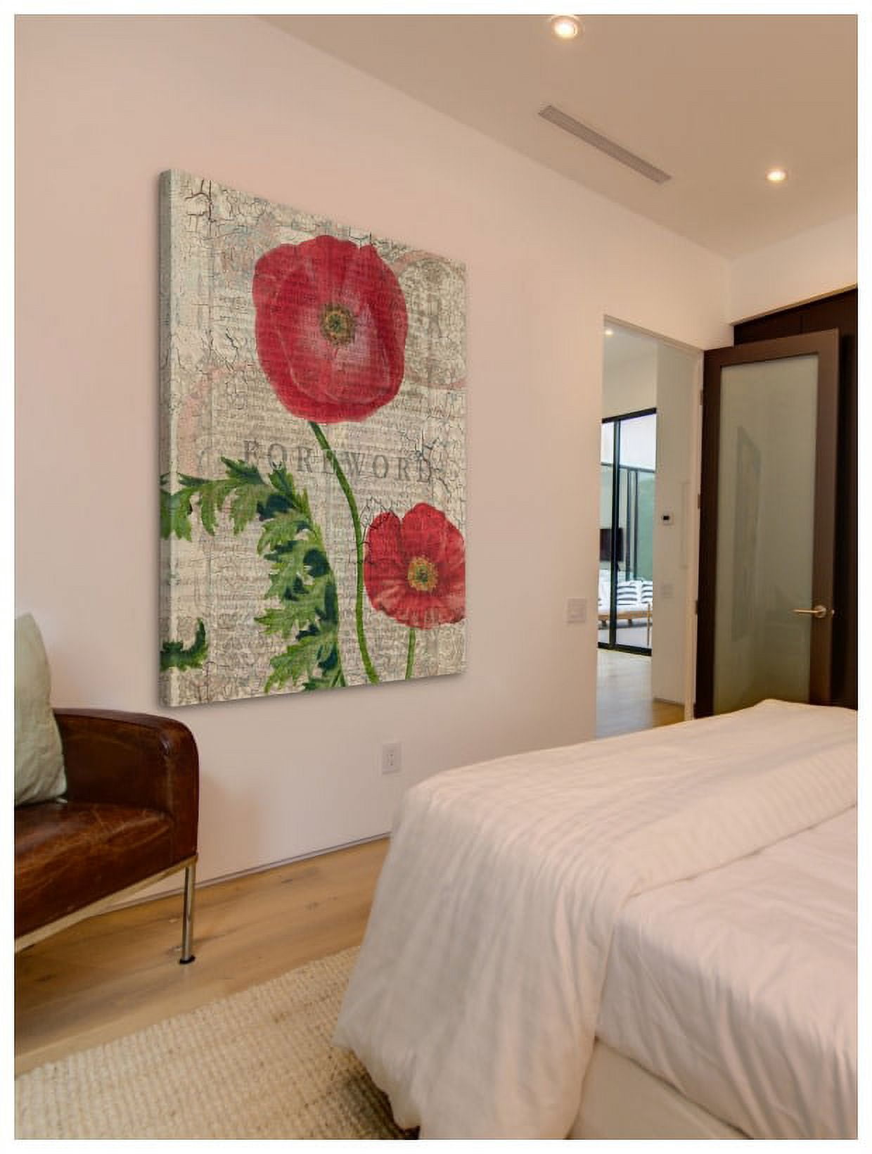 "Poppy Pages II" Painting Print on Wrapped Canvas