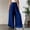 Blue, variant on Palazzo Pants for Women Solid Color Dressy Flowy Chiffon Pants Summer Boho Wide Leg Casual Lounge Pants Trouser Casual Dress Wide Leg Pants Plain Trendy Going Out Womens Pants Blue L