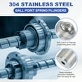 thumbnail image 4 of Uxcell Ball Plungers 304 Stainless Steel Ball Point Spring Plungers Cabinet Ball Catch Latch Catcher for Door 12x16mm, 4 of 7