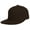 Brown, variant on Top Headwear Plain Flat Bill Fitted Hat, Black 8