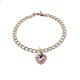 thumbnail image 1 of Collar de gato Veeki con colgante de corazón de diamantes de imitación, ligero y ajustable, con diamantes brillantes, ideal para bodas, fiestas de cumpleaños y mascotas., 1 of 3