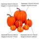 thumbnail image 3 of Patrón 7 Calabazas artificiales blancas para decoración de Halloween y otoño en el jardín, 3 of 8
