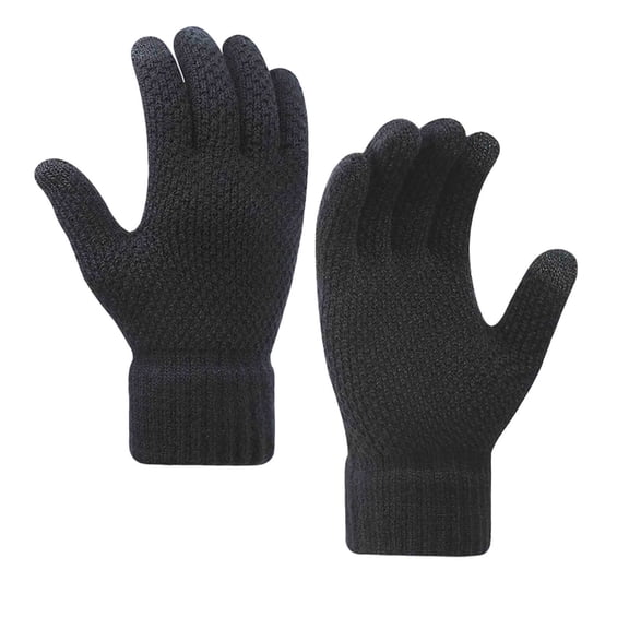 Winter Warm Knit Gloves Unisex Touch Screen Gloves for Men Women Thermal Gloves Outdoor Daily Cold Weather Gloves