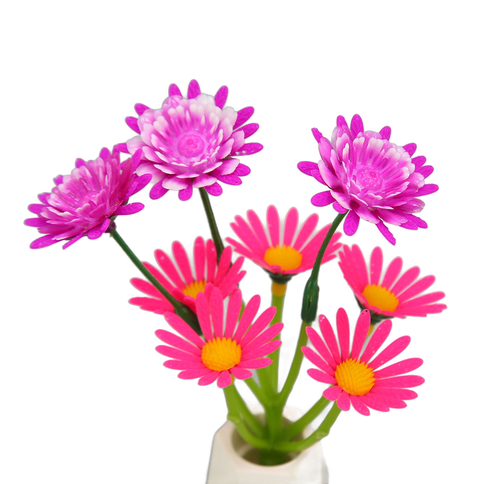 YAHHU Fish Tank Flower Decoration Simulation Luminous Aquarium Artificial Plants Decoration for Fish Tank Accessories, 2 Pieces, Multicolor