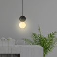 thumbnail image 4 of Lámpara Colgante LED Sunnimix moderna luces colgantes negro, 4 of 8