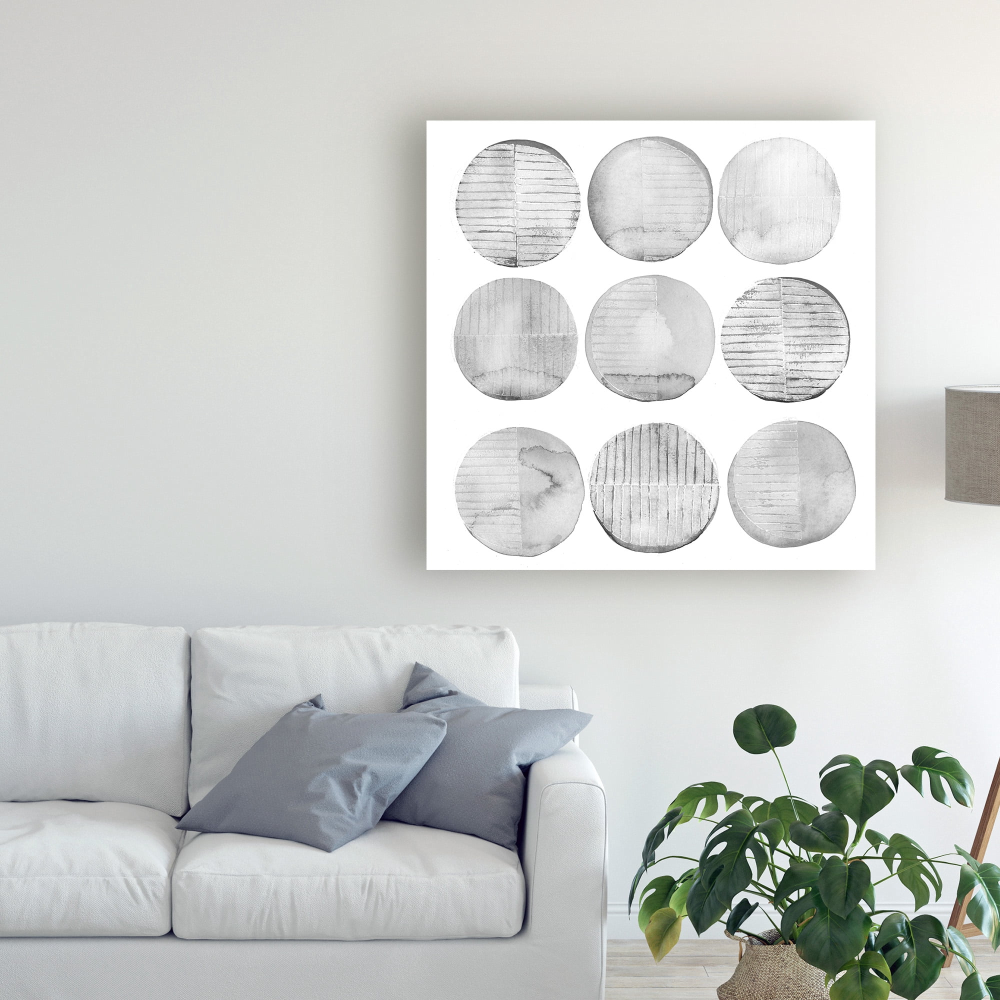 Trademark Fine Art 'Soft Circles II' Canvas Art by Grace Popp