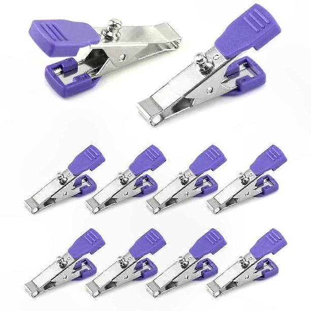 Universal EKG/ECG Limb Clip Adapter, 10-Pack Multi-Function Electrode Clamp for Veterinary Use