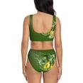 thumbnail image 3 of Daiia Friut Avocado Women's Bikini Set Two Piece Swimsuit High Waisted Bikini Adjustable Straps Bikini Perfect for Beach, Pool, and Summer Vacation-X-Large, 3 of 9
