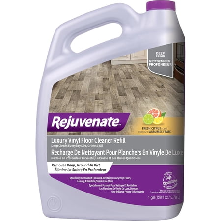 Luxury Vinyl Floor Cleaner Refill 1 Gallon Gently Cleans and Revitalizes Luxury Vinyl Floors