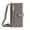 Gray, variant on ELEHOLD for iPhone 15 Wallet Case Crossbody, Zipper Phone Case with Card Holder Large Capacity Wrist Strap Leather Purse Cover for Women Men for iPhone 15  -6.1 Inch,Purple