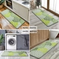 thumbnail image 6 of Green Floral and Petal Pattern Kitchen Rug Mat,Kitchen Runner Rugs Non Skid Washable,Decorative Kitchen Floor Mats for Kitchen,Sink,Laundry,17"x47.2", 6 of 7