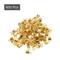 thumbnail image 3 of Fold Over Cord Ends, 3.5x9mm Cap Clasp Tips for DIY Craft Making, Gold Tone 600Pack, 3 of 6