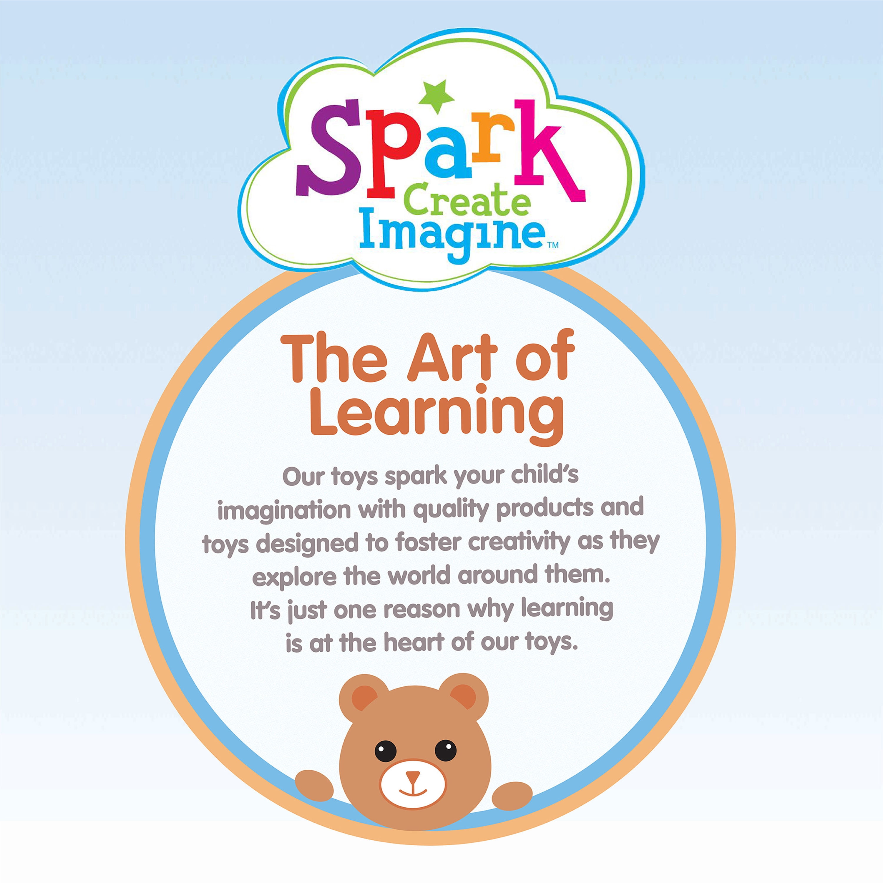 Spark.Create.Imagine Raccoon Plush Toy, 9"