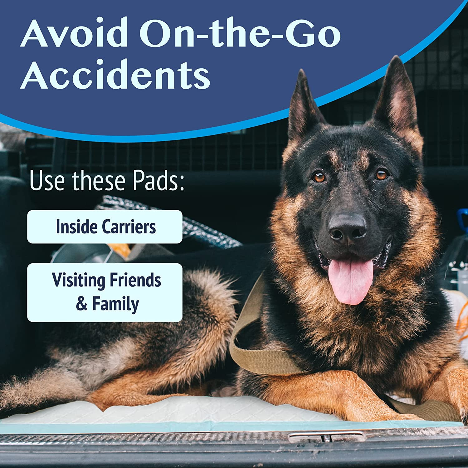 Happy Nites Dog Pee Pads - XL Puppy Pads with Leak-Proof Protection & Adhesive Tags for Pet Training