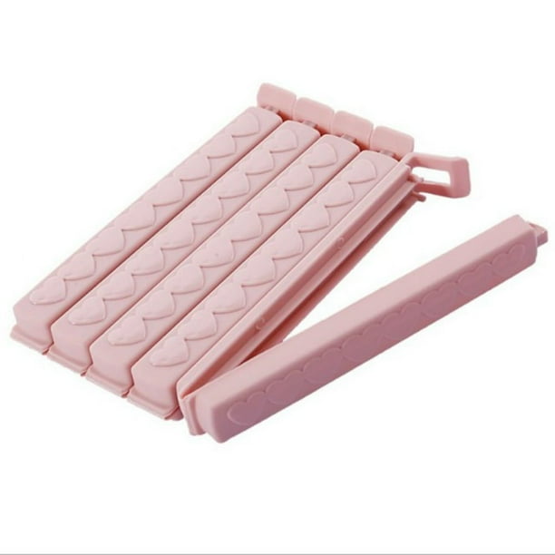 6 clips para alimentos, clips de sellado para bolsas, sellador de abrazadera para mantenimiento fresco, herramienta de cocina, sello de clip para cerrar alimentos en el hogar, colores surtid