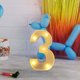 thumbnail image 5 of mfyjkho Lámpara De Marquesina Iluminada Con Letras Del Alfabeto Led Para Decoración Del Hogar, Fiesta De Cumpleaños, Boda, 16 Cm De Alto, 1 Unidad, 5 of 6