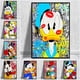 thumbnail image 2 of Graffiti Canvas Disney Mickey Mouse and Donald Duck Canvas Print Painting Coloful Wall Art Poster Pictures for Living Room Decor30x40cm No Frame Gao Jinjia LED, 2 of 2