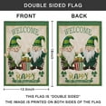 thumbnail image 4 of St.Patrick's Day Garden Flag Irish Garden Flag Gnome Shamrock Green Outdoor Flag 12.5''×18'' Linen Vertical Double Sided Welcome Flags for Home,Spring Farmhouse Holiday Outside Decor, 4 of 4