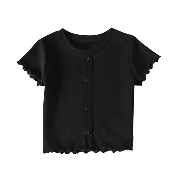 Brunch Shirts for Kids Girl Boy Fall Summer Short Sleeve Crew Neck Modal Loose Fit Plain Top T Shirt Blouse Child 2026 Soft Comfy Clothing Fashion Y2K