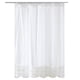 thumbnail image 1 of Cortina de Ducha Blanca de Granja de 70 x 70 con Volantes Shabby Chic y Estilo Campestre francés - Tela Moderna de Granja - Cortina de Ducha con Volantes (Blanca), 1 of 6