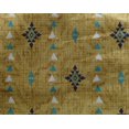 thumbnail image 4 of oneOone Georgette Viscose Yellow Fabric Texture & Triangle Geometric Craft Projects Decor Fabric Printed By The Yard 42 Inch Wide, 4 of 4