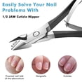 thumbnail image 5 of Jinsinto Cuticle Trimmer - Stainless Steel Cuticle Nipper Manicure Tools,black, 5 of 5