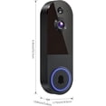 thumbnail image 2 of 1080p Wireless Wi-Fi Video Doorbell Camera with Night Vision, Two-Way Audio, AI Motion Detection and Cloud Storage, 2.4G WiFi (No Doorbell Receiver Included), 2 of 3