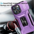thumbnail image 2 of Funda para GANGXUN iPhone 15 Pro - Soporte metálico, Función magnética, Morado, 2 of 6