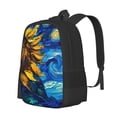 thumbnail image 1 of Fotbe Sunflower Starry Night Vibes Mochila para Hombre y Mujer - Tela Oxford 600D Resistente - Mochila Impermeable de Gran Capacidad para Escuela, Viajes y Senderismo, 1 of 6