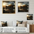 thumbnail image 4 of Designart "Crashed Plane in the Jungle in Orange" Transportation Framed Wall Art - Orange Plane Hallway Framed Wall Art Decor, 4 of 6