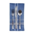 thumbnail image 2 of DII Modern Cotton Chambray French Stripe Napkin in Blue (Set of 6), 2 of 3