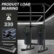 SogesPower Adjustable 83H Pull up Bar Power Tower Multifunctional Fitness Station for Home