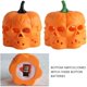thumbnail image 5 of 12 linternas LED de calabaza naranja, velas de té sin llama 3D para Halloween, velas de té a batería para decoraciones de Halloween, lámpara de vela electrónica de calavera con tallo, 5 of 5