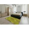 thumbnail image 5 of Ahgly Company Machine Washable Indoor Rectangle Transitional Dark Yellow Green Area Rugs, 5' x 8', 5 of 7