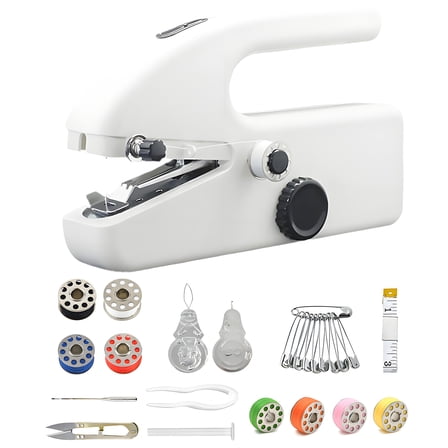 GIRACOA Handheld Sewing Machine for Beginners, Portable Mini Sewing Machine for Clothes, Fabrics and Quick Home Repairs
