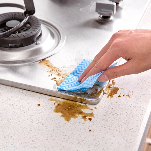Disposable Kitchen Dish cloths High Absorbent Cleaning Wipes for Cleaning Oil Stain Dust Grease